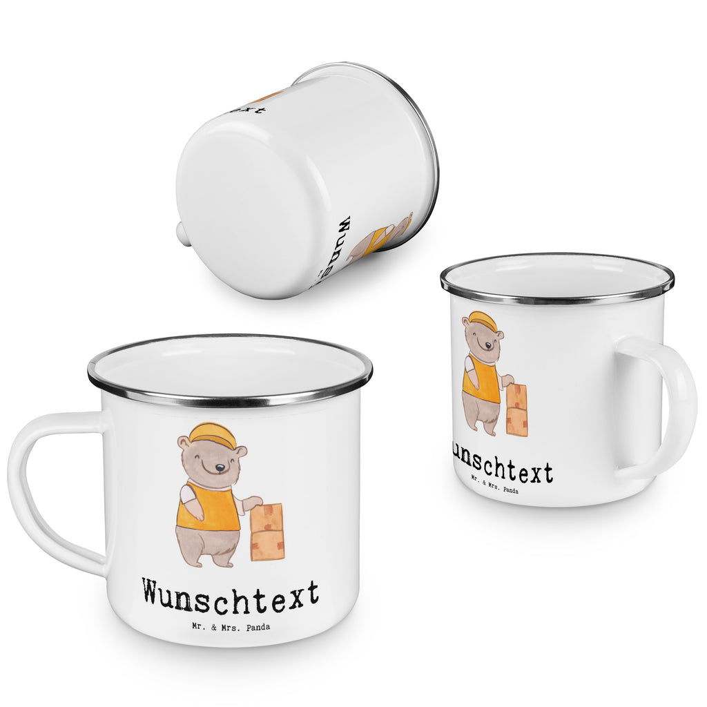 Personalisierte Emaille Tasse Lieferdienstmitarbeiter mit Herz Emaille Tasse personalisiert, Emaille Tasse mit Namen, Campingtasse personalisiert, Namenstasse, Campingtasse bedrucken, Campinggeschirr personalsisert, Beruf, Ausbildung, Jubiläum, Abschied, Rente, Kollege, Kollegin, Geschenk, Schenken, Arbeitskollege, Mitarbeiter, Firma, Danke, Dankeschön, Lieferdienstmitarbeiter, Pizzabäcker, Pizzabote, Pizzabringdienst, Lieferbringdienst