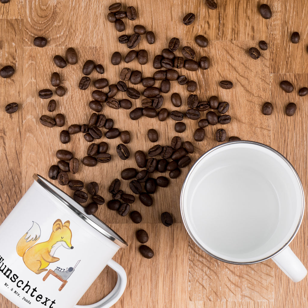 Personalisierte Emaille Tasse Online Redakteur mit Herz Emaille Tasse personalisiert, Emaille Tasse mit Namen, Campingtasse personalisiert, Namenstasse, Campingtasse bedrucken, Campinggeschirr personalsisert, Beruf, Ausbildung, Jubiläum, Abschied, Rente, Kollege, Kollegin, Geschenk, Schenken, Arbeitskollege, Mitarbeiter, Firma, Danke, Dankeschön