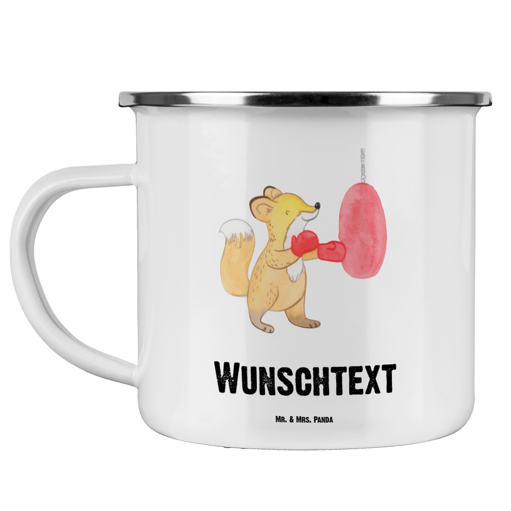 Personalisierte Emaille Tasse Fuchs Boxen Tage Emaille Tasse personalisiert, Emaille Tasse mit Namen, Campingtasse personalisiert, Namenstasse, Campingtasse bedrucken, Campinggeschirr personalsisert, Geschenk, Sport, Sportart, Hobby, Schenken, Danke, Dankeschön, Auszeichnung, Gewinn, Sportler, Boxen, Boxkampf, Boxtraining