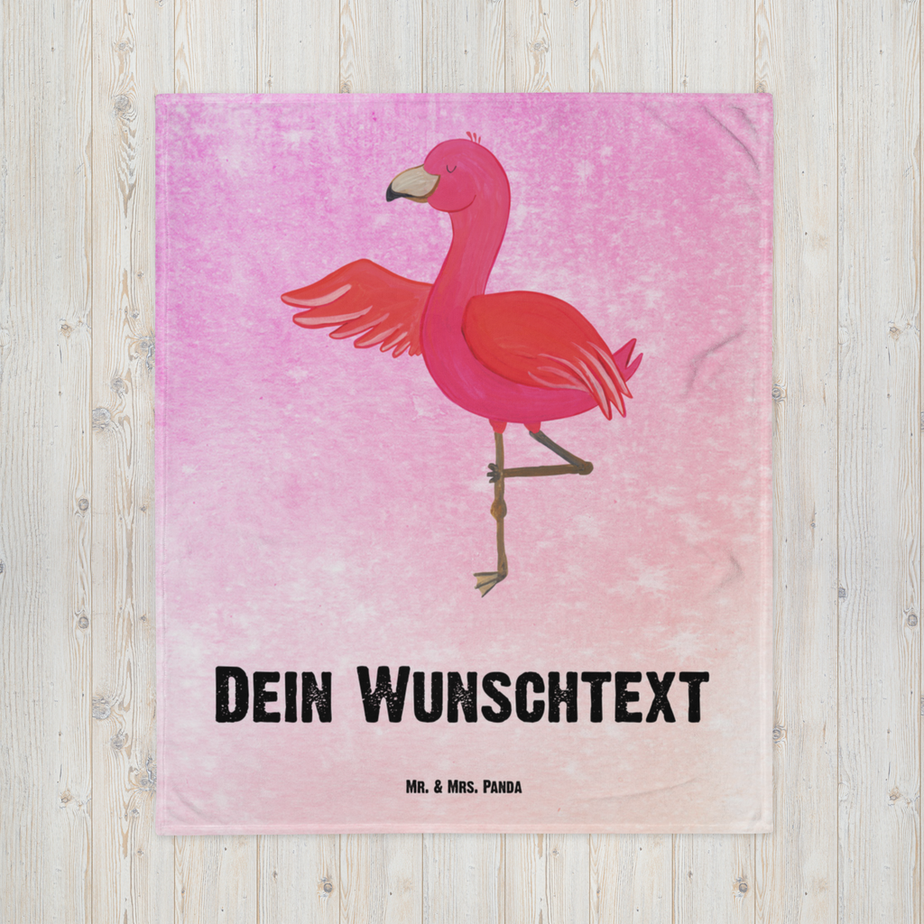 Babydecke mit Namen Flamingo Yoga Babdyecke personalisiert, Babydecke mit Namen, Babydecke bedrucken, Babygeschenk personalisiet, Babygeschenk mit Namen, Krabbeldecke mit Namen, Krabbeldecke personalisiert, Flamingo, Vogel, Yoga, Namaste, Achtsamkeit, Yoga-Übung, Entspannung, Ärger, Aufregen, Tiefenentspannung