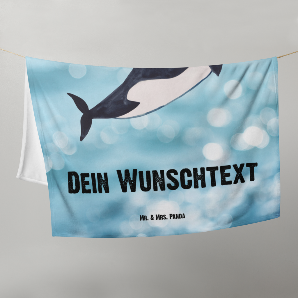 Babydecke mit Namen Orca Zylinder Babdyecke personalisiert, Babydecke mit Namen, Babydecke bedrucken, Babygeschenk personalisiet, Babygeschenk mit Namen, Krabbeldecke mit Namen, Krabbeldecke personalisiert, Meerestiere, Meer, Urlaub, Narwal, Glitter, Konfetti, Glitzer, Geburtstag, Feier, Fete, Fest, Glückwunsch, Orca