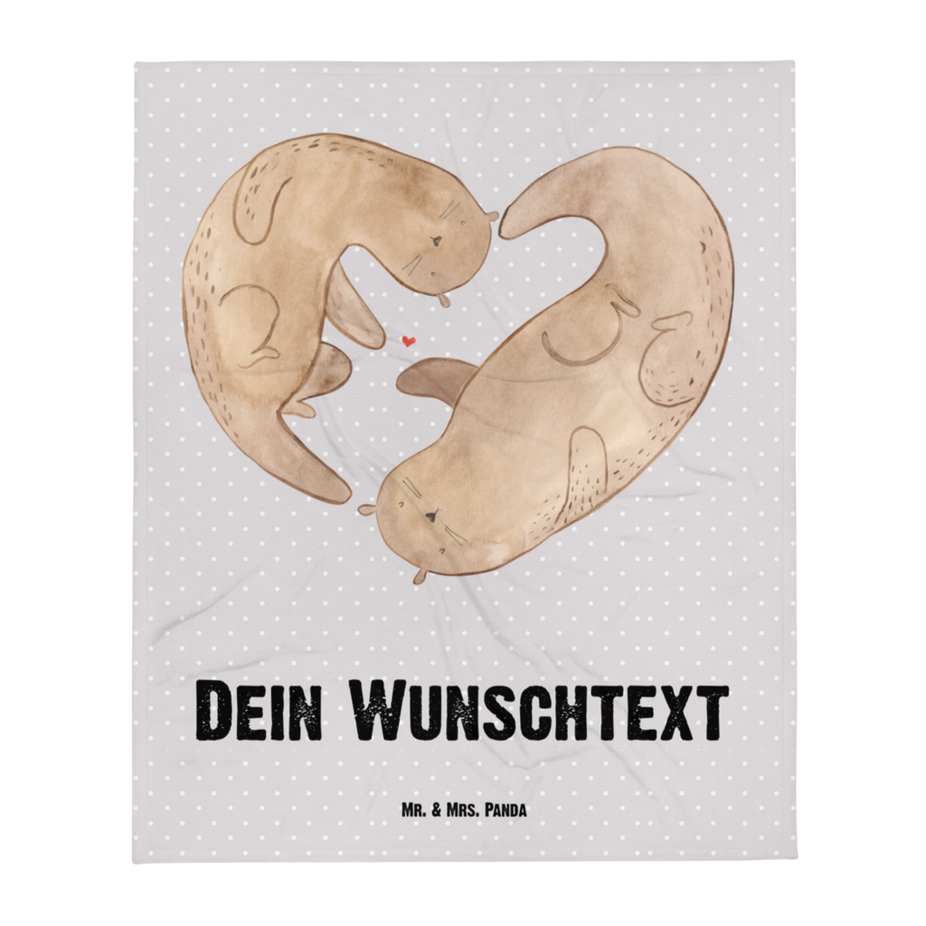 Babydecke mit Namen Otter Herz Babdyecke personalisiert, Babydecke mit Namen, Babydecke bedrucken, Babygeschenk personalisiet, Babygeschenk mit Namen, Krabbeldecke mit Namen, Krabbeldecke personalisiert, Otter, Fischotter, Seeotter, Liebe, Herz, Liebesbeweis, Liebesgeschenk, Bessere Hälfte, Love you, Jahrestag, Hochzeitstag, Verlobung, gemeinsames Leben