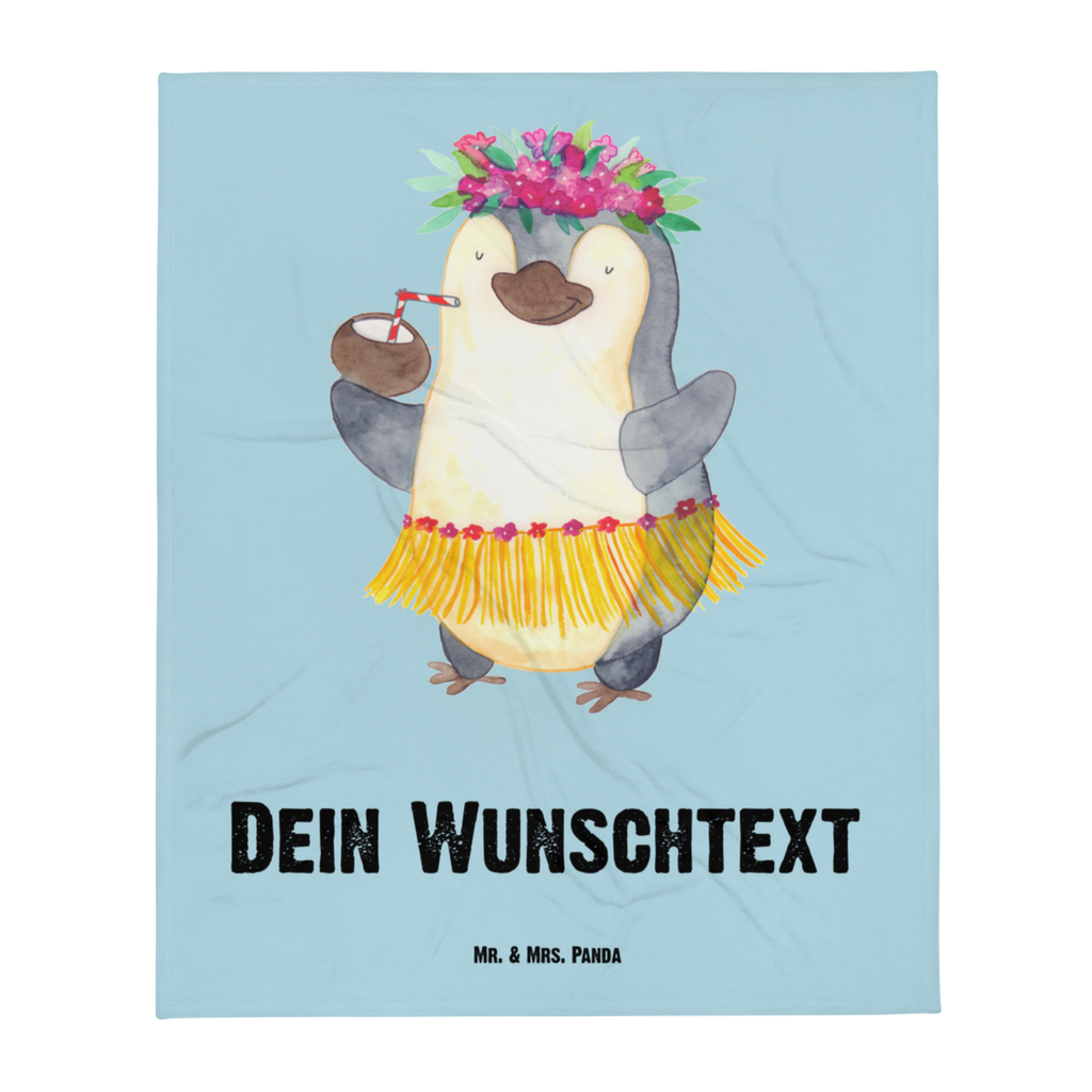 Babydecke mit Namen Pinguin Kokosnuss Babdyecke personalisiert, Babydecke mit Namen, Babydecke bedrucken, Babygeschenk personalisiet, Babygeschenk mit Namen, Krabbeldecke mit Namen, Krabbeldecke personalisiert, Pinguin, Aloha, Hawaii, Urlaub, Kokosnuss, Pinguine