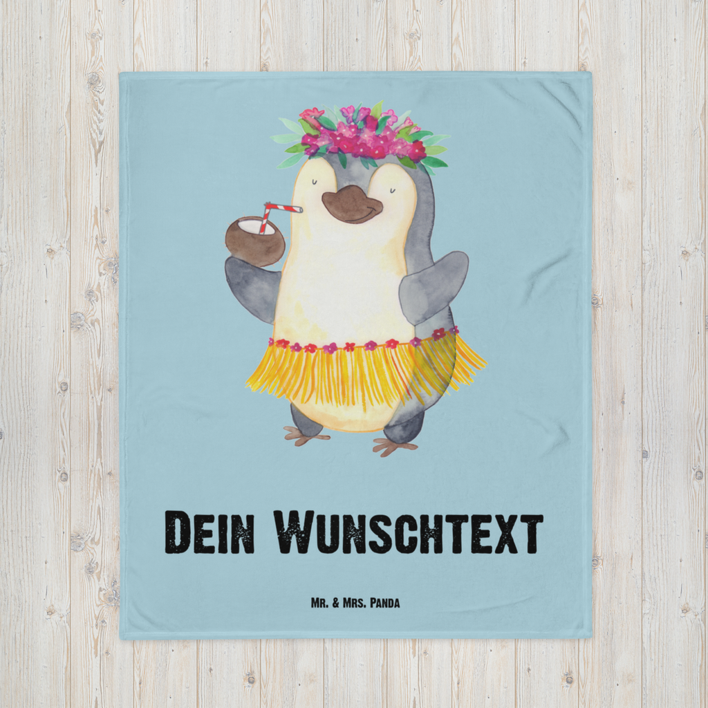 Babydecke mit Namen Pinguin Kokosnuss Babdyecke personalisiert, Babydecke mit Namen, Babydecke bedrucken, Babygeschenk personalisiet, Babygeschenk mit Namen, Krabbeldecke mit Namen, Krabbeldecke personalisiert, Pinguin, Aloha, Hawaii, Urlaub, Kokosnuss, Pinguine