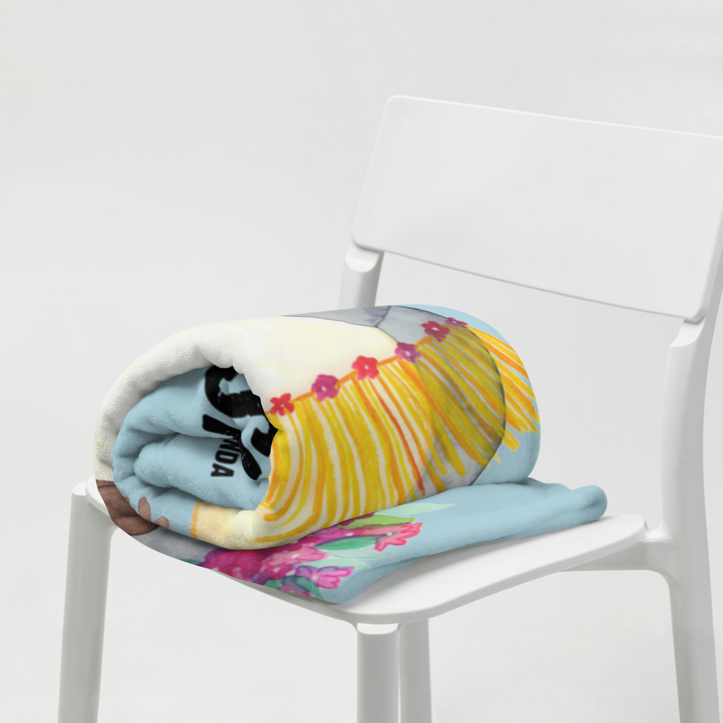 Babydecke mit Namen Pinguin Kokosnuss Babdyecke personalisiert, Babydecke mit Namen, Babydecke bedrucken, Babygeschenk personalisiet, Babygeschenk mit Namen, Krabbeldecke mit Namen, Krabbeldecke personalisiert, Pinguin, Aloha, Hawaii, Urlaub, Kokosnuss, Pinguine