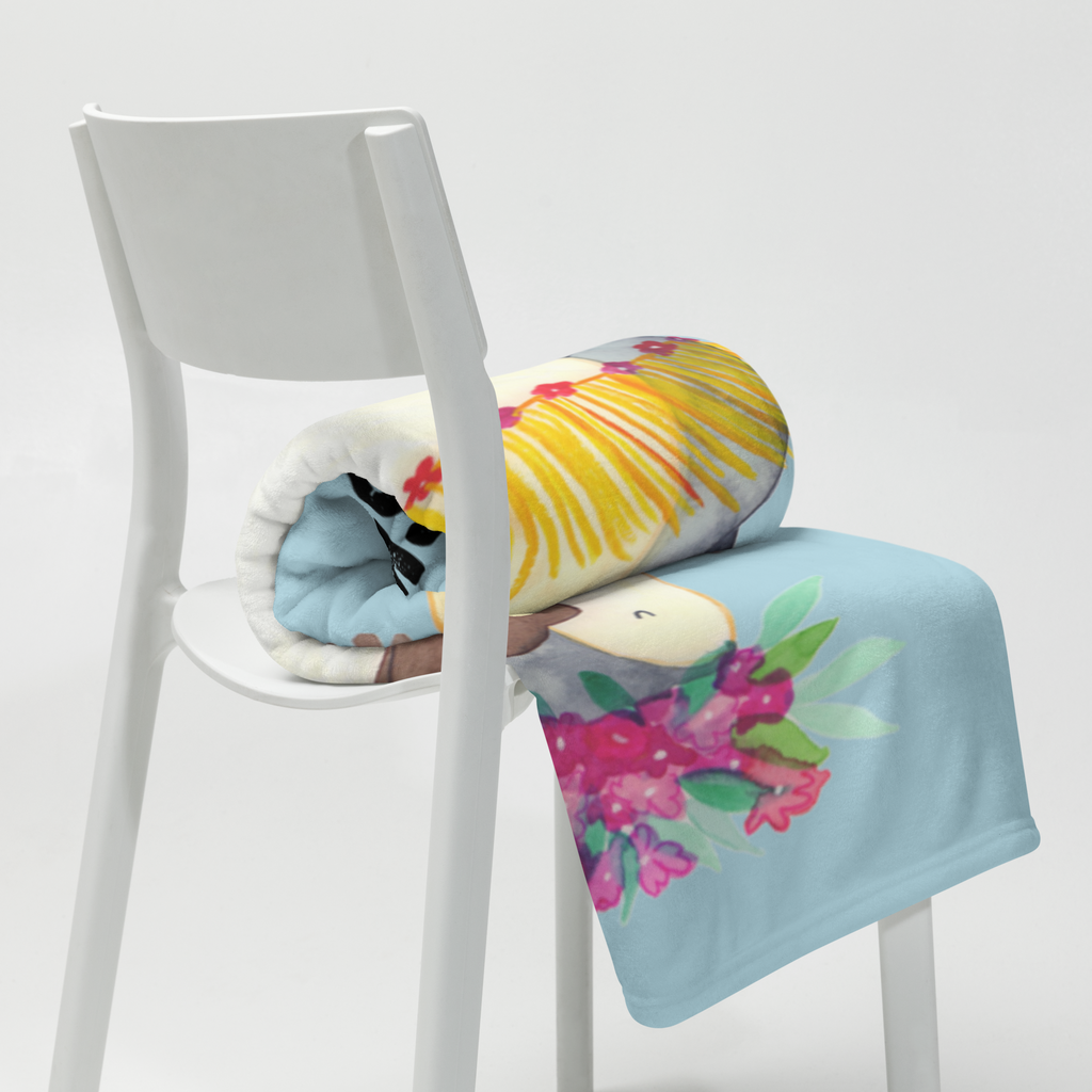 Babydecke mit Namen Pinguin Kokosnuss Babdyecke personalisiert, Babydecke mit Namen, Babydecke bedrucken, Babygeschenk personalisiet, Babygeschenk mit Namen, Krabbeldecke mit Namen, Krabbeldecke personalisiert, Pinguin, Aloha, Hawaii, Urlaub, Kokosnuss, Pinguine