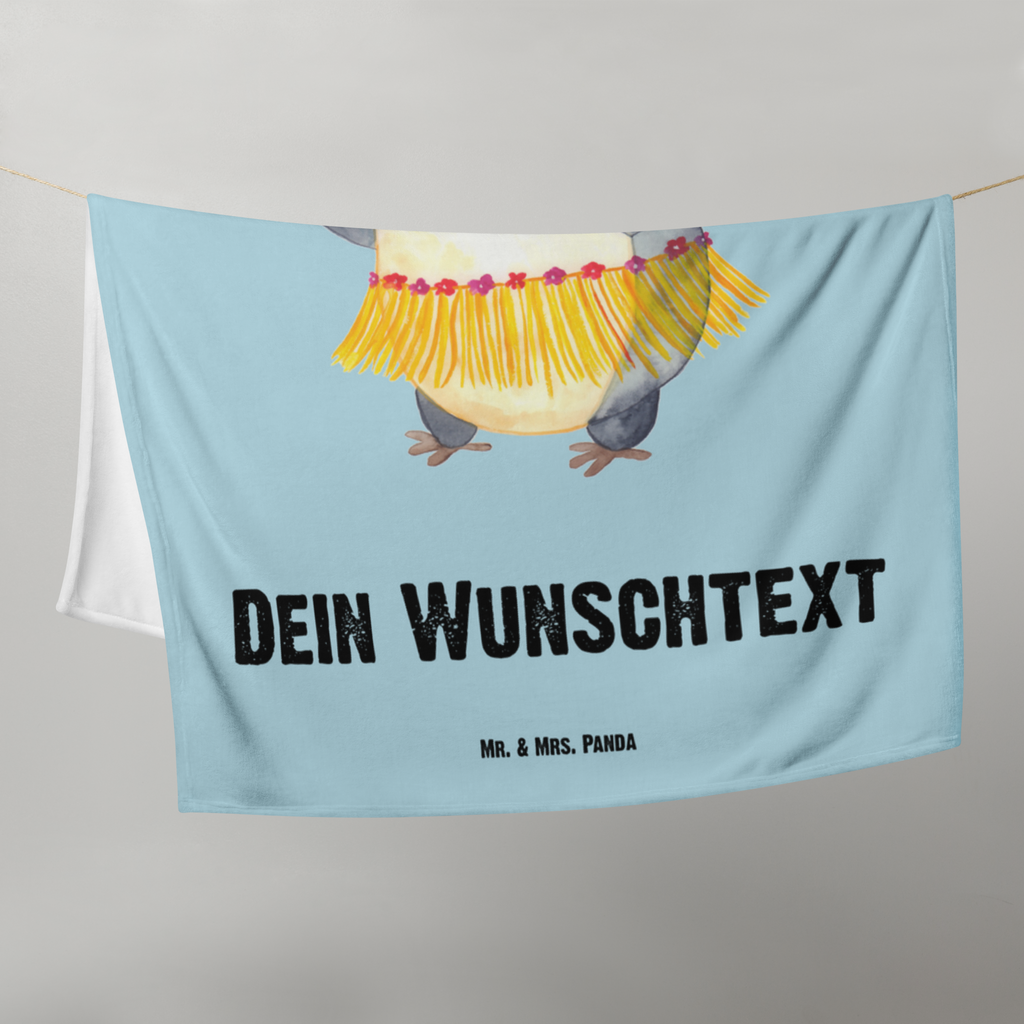 Babydecke mit Namen Pinguin Kokosnuss Babdyecke personalisiert, Babydecke mit Namen, Babydecke bedrucken, Babygeschenk personalisiet, Babygeschenk mit Namen, Krabbeldecke mit Namen, Krabbeldecke personalisiert, Pinguin, Aloha, Hawaii, Urlaub, Kokosnuss, Pinguine