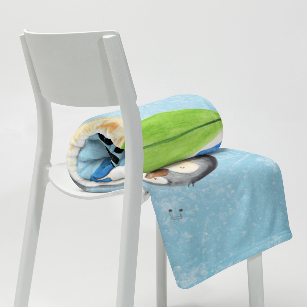 Babydecke mit Namen Pinguin Surfer Babdyecke personalisiert, Babydecke mit Namen, Babydecke bedrucken, Babygeschenk personalisiet, Babygeschenk mit Namen, Krabbeldecke mit Namen, Krabbeldecke personalisiert, Pinguin, Pinguine, surfen, Surfer, Hawaii, Urlaub, Wellen, Wellen reiten, Portugal