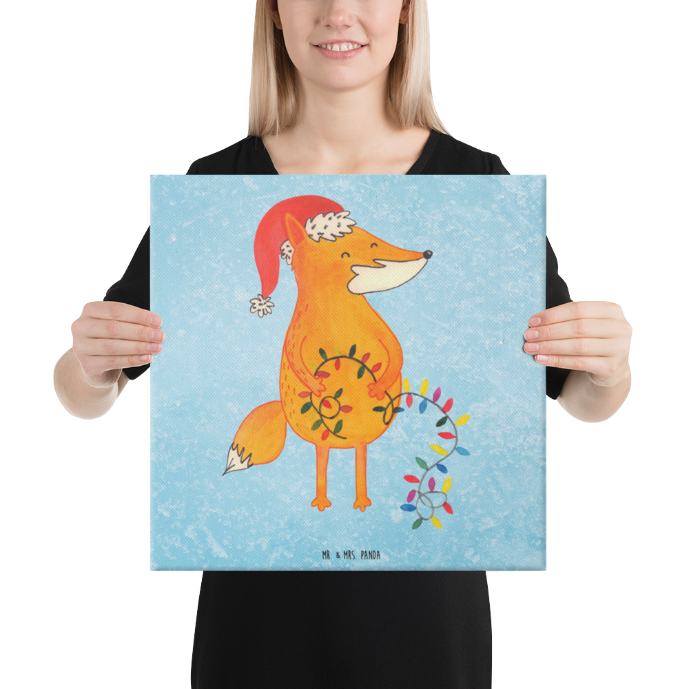 Leinwand Bild Fuchs Weihnachten Leinwand, Bild, Kunstdruck, Wanddeko, Dekoration, Winter, Weihnachten, Weihnachtsdeko, Nikolaus, Advent, Heiligabend, Wintermotiv, Fuchs, Füchse, Spruch schön, Geschenk Weihnachten, Weihnachtsmann, Weihnachtszeit