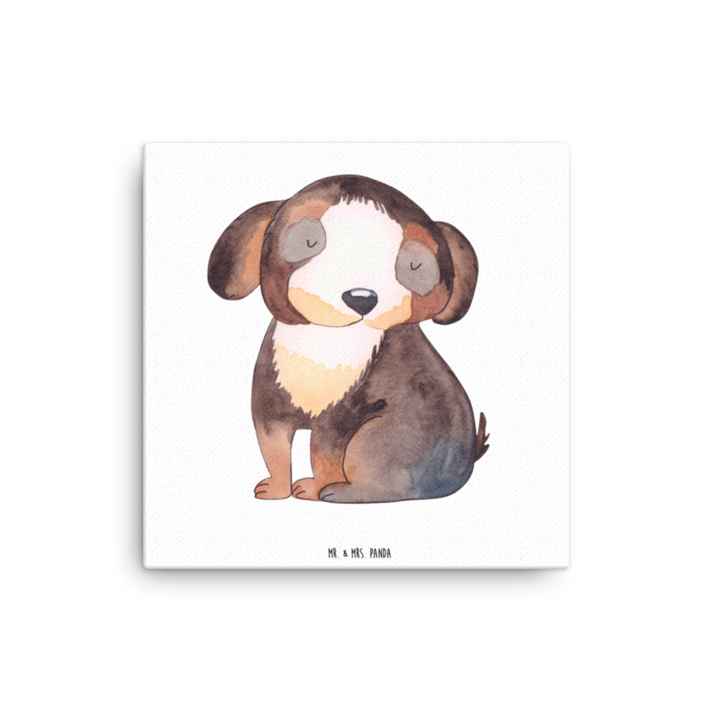 Leinwand Bild Hund entspannt Leinwand, Bild, Kunstdruck, Wanddeko, Dekoration, Hund, Hundemotiv, Haustier, Hunderasse, Tierliebhaber, Hundebesitzer, Sprüche, schwarzer Hund, Hundeliebe, Liebe, Hundeglück