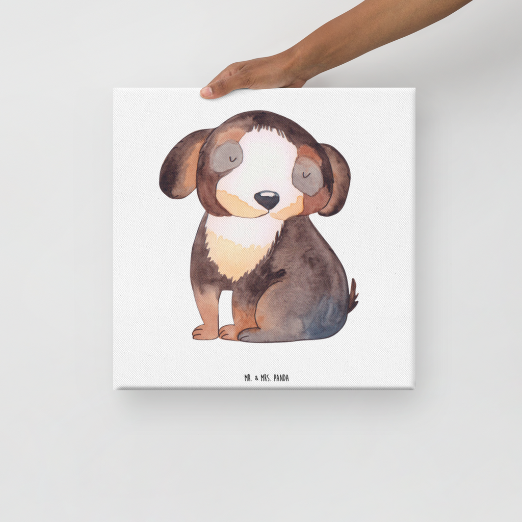 Leinwand Bild Hund entspannt Leinwand, Bild, Kunstdruck, Wanddeko, Dekoration, Hund, Hundemotiv, Haustier, Hunderasse, Tierliebhaber, Hundebesitzer, Sprüche, schwarzer Hund, Hundeliebe, Liebe, Hundeglück