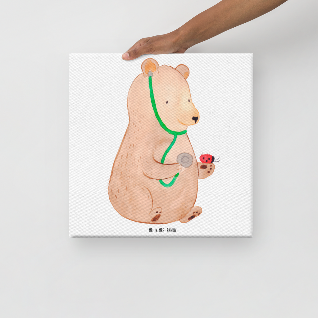 Leinwand Bild Bär Arzt Leinwand, Bild, Kunstdruck, Wanddeko, Dekoration, Bär, Teddy, Teddybär, Arzt, Ärztin, Doktor, Professor, Doktorin, Professorin