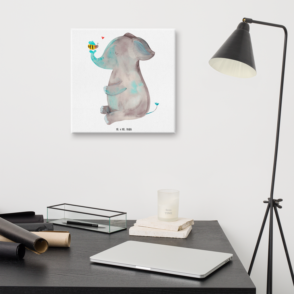 Leinwand Bild Elefant & Biene Leinwand, Bild, Kunstdruck, Wanddeko, Dekoration, Tiermotive, Gute Laune, lustige Sprüche, Tiere, Elefant, Biene, Liebe, Liebesbeweis, Jahrestag, Liebesgeschenk, Heiratsantrag, Hochzeitsgeschenk, Liebesspruch