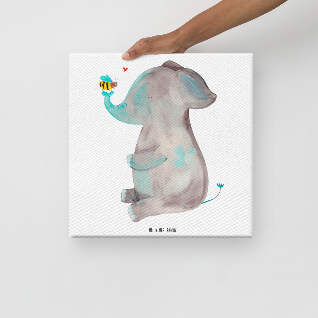 Leinwand Bild Elefant & Biene Leinwand, Bild, Kunstdruck, Wanddeko, Dekoration, Tiermotive, Gute Laune, lustige Sprüche, Tiere, Elefant, Biene, Liebe, Liebesbeweis, Jahrestag, Liebesgeschenk, Heiratsantrag, Hochzeitsgeschenk, Liebesspruch