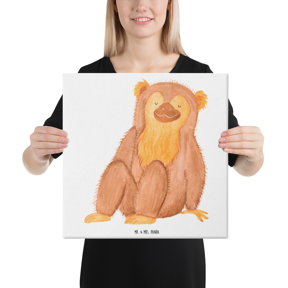 Leinwand Bild Affe Leinwand, Bild, Kunstdruck, Wanddeko, Dekoration, Afrika, Wildtiere, Affe, Äffchen, Affen, Selbstliebe, Respekt, Motivation, Selbstachtung, Liebe, Selbstbewusstsein, Selfcare