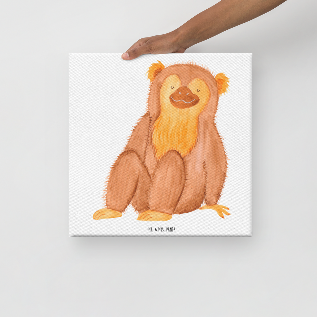 Leinwand Bild Affe Leinwand, Bild, Kunstdruck, Wanddeko, Dekoration, Afrika, Wildtiere, Affe, Äffchen, Affen, Selbstliebe, Respekt, Motivation, Selbstachtung, Liebe, Selbstbewusstsein, Selfcare