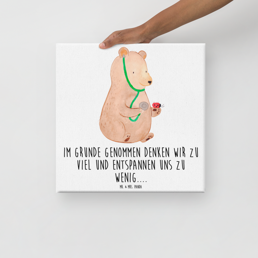 Leinwand Bild Bär Arzt Leinwand, Bild, Kunstdruck, Wanddeko, Dekoration, Bär, Teddy, Teddybär, Arzt, Ärztin, Doktor, Professor, Doktorin, Professorin