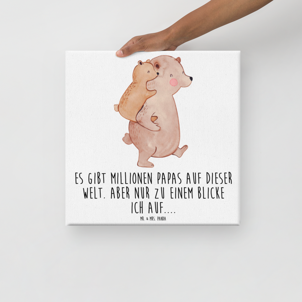 Leinwand Bild Papa Bär Leinwand, Bild, Kunstdruck, Wanddeko, Dekoration, Familie, Vatertag, Muttertag, Bruder, Schwester, Mama, Papa, Oma, Opa, Geschenk, Vater, Papi, Vati, Onkel, Geburtstag