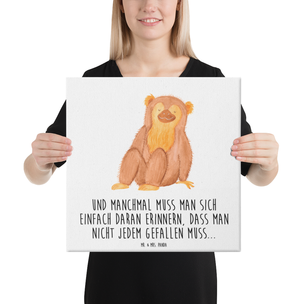 Leinwand Bild Affe Leinwand, Bild, Kunstdruck, Wanddeko, Dekoration, Afrika, Wildtiere, Affe, Äffchen, Affen, Selbstliebe, Respekt, Motivation, Selbstachtung, Liebe, Selbstbewusstsein, Selfcare