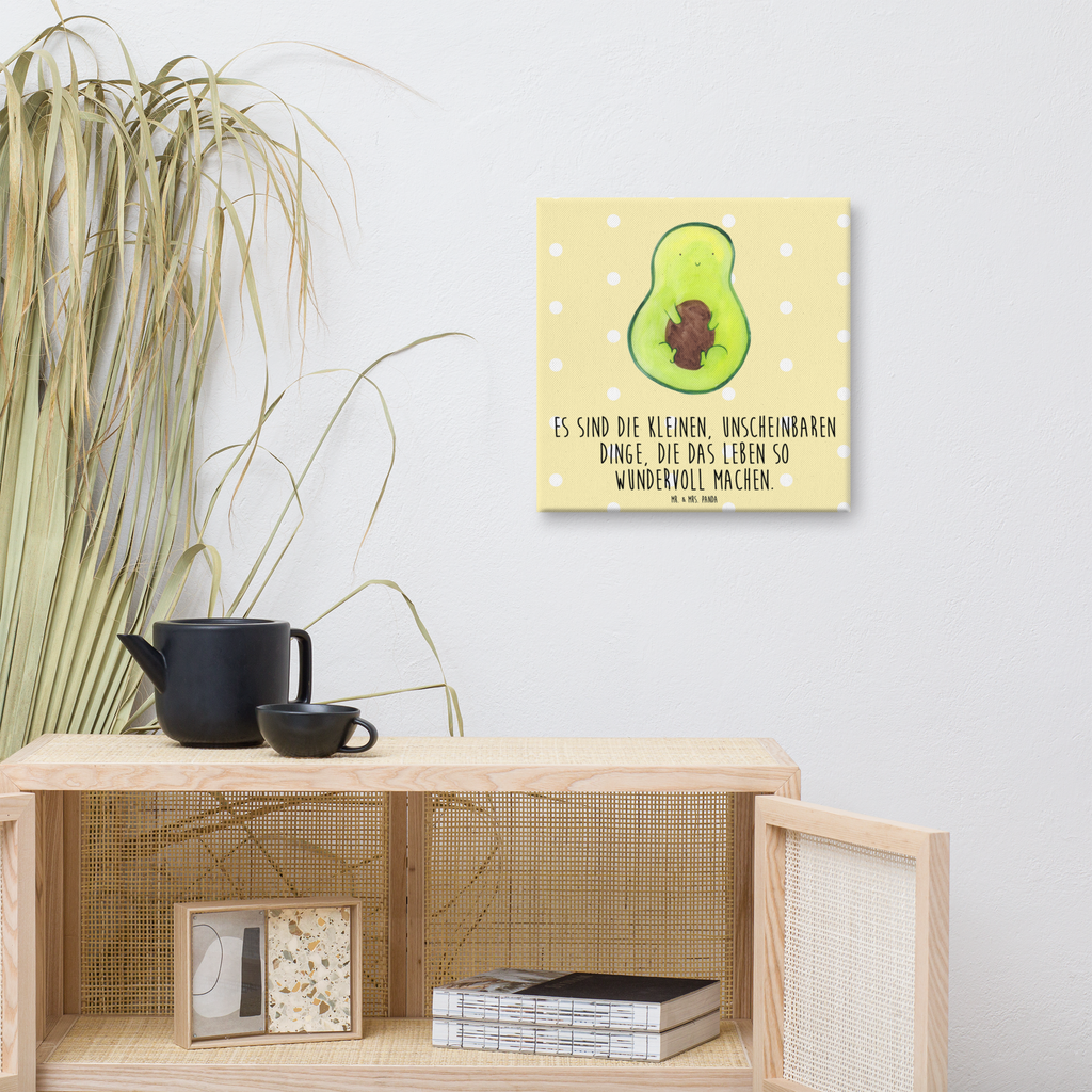 Leinwand Bild Avocado mit Kern Leinwand, Bild, Kunstdruck, Wanddeko, Dekoration, Avocado, Veggie, Vegan, Gesund, Avokado, Avocadokern, Kern, Pflanze, Spruch Leben