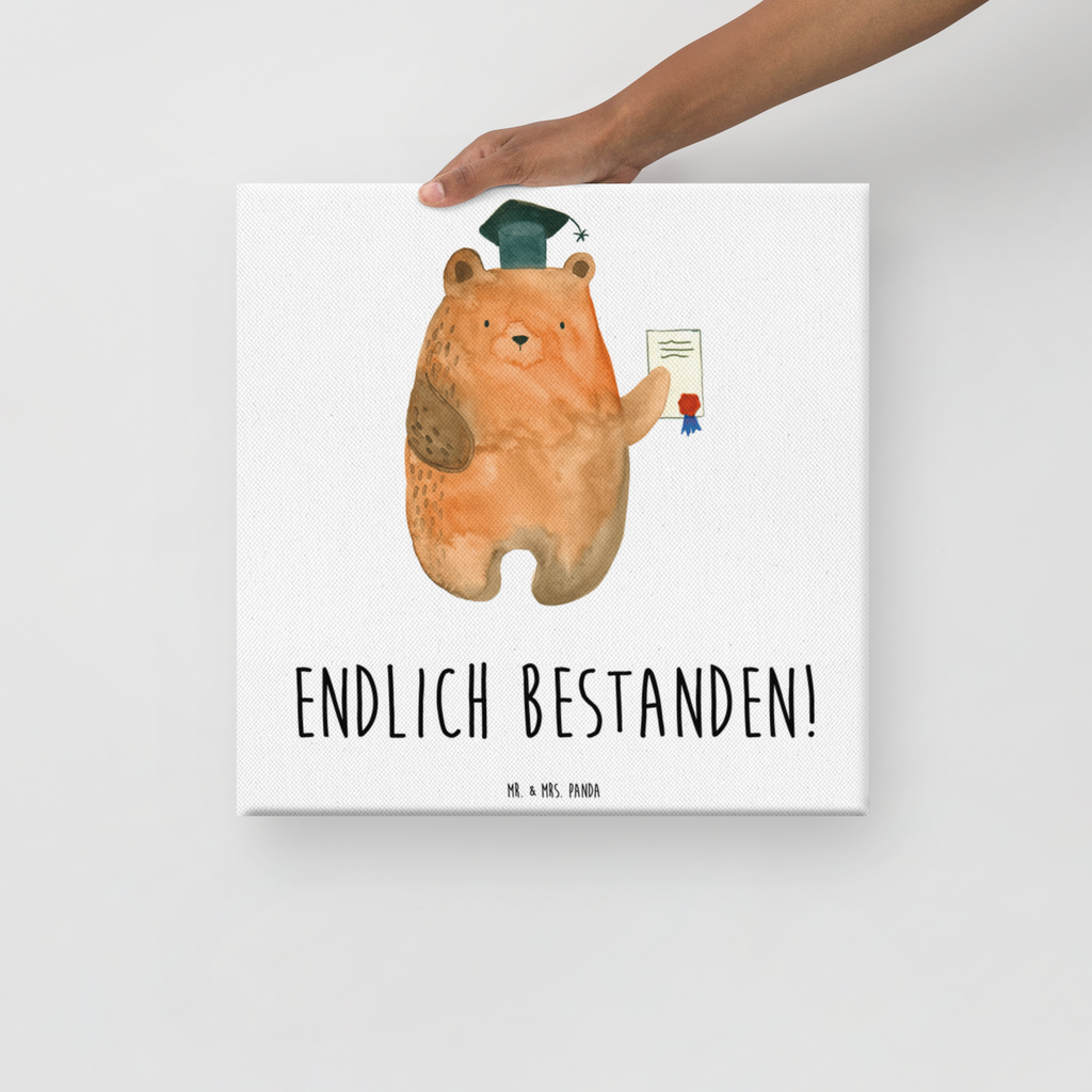 Leinwand Bild Prüfungsbär Leinwand, Bild, Kunstdruck, Wanddeko, Dekoration, Bär, Teddy, Teddybär, Abitur, Prüfungen, Prüfung bestanden, Abschluss, Zeugnis, Abschlusszeugnis