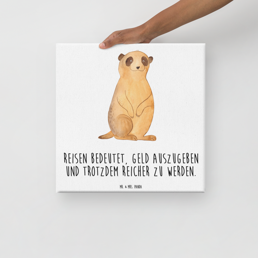 Leinwand Bild Erdmännchen Leinwand, Bild, Kunstdruck, Wanddeko, Dekoration, Afrika, Wildtiere, Erdmännchen, Reisen, Spruch, Weltreise, Afrikareise, Roadtrip, Traveling