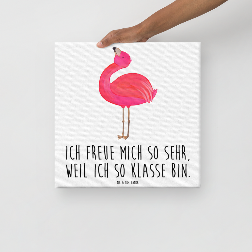Leinwand Bild Flamingo stolz Leinwand, Bild, Kunstdruck, Wanddeko, Dekoration, Flamingo, stolz, Freude, Selbstliebe, Selbstakzeptanz, Freundin, beste Freundin, Tochter, Mama, Schwester