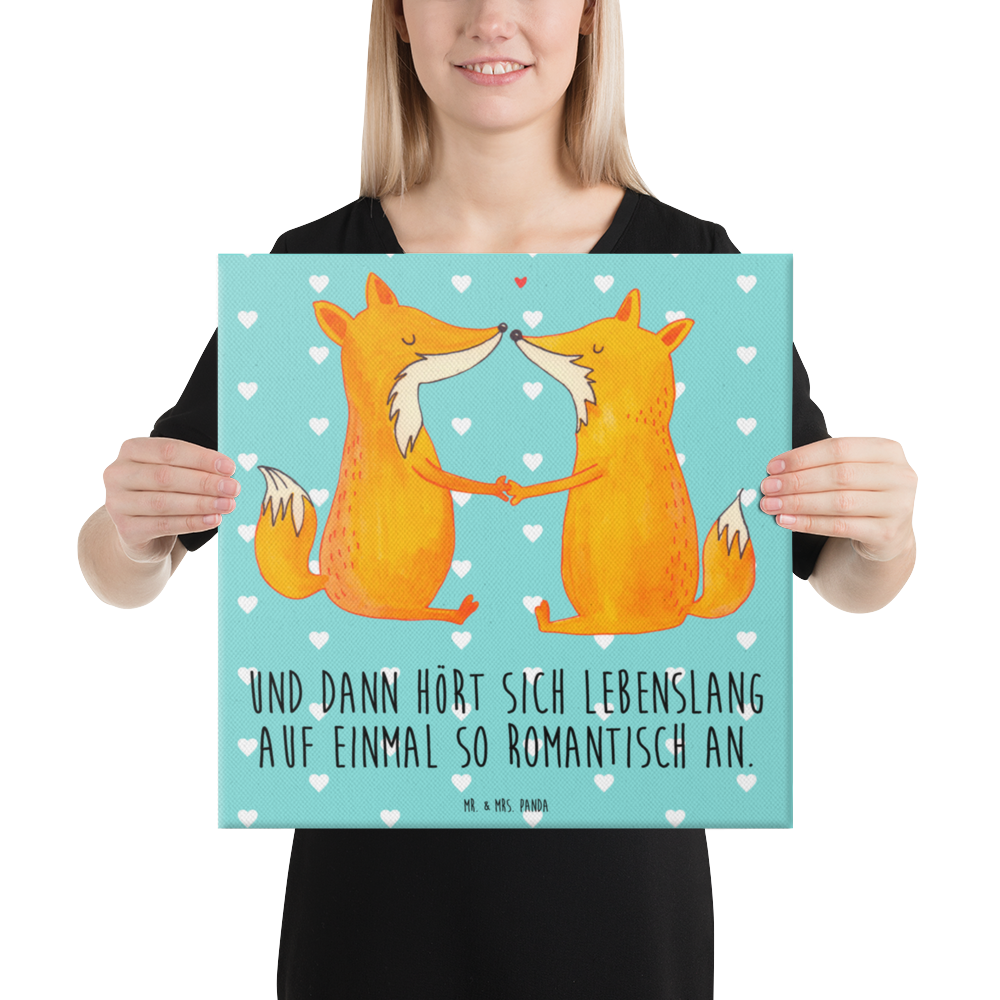 Leinwand Bild Füchse Liebe Leinwand, Bild, Kunstdruck, Wanddeko, Dekoration, Fuchs, Füchse, Fox, Liebe, Liebespaar, Paar, Partner, Freundin, Freund, Ehe, Verlobte, Ehemann, Ehefrau, Liebesbeweis