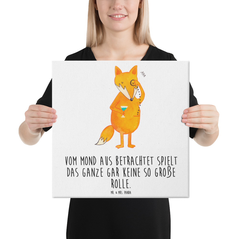 Leinwand Bild Fuchs Lord Leinwand, Bild, Kunstdruck, Wanddeko, Dekoration, Fuchs, Füchse, tröstende Worte, Spruch lustig, Liebeskummer Geschenk, Motivation Spruch, Problemlösung