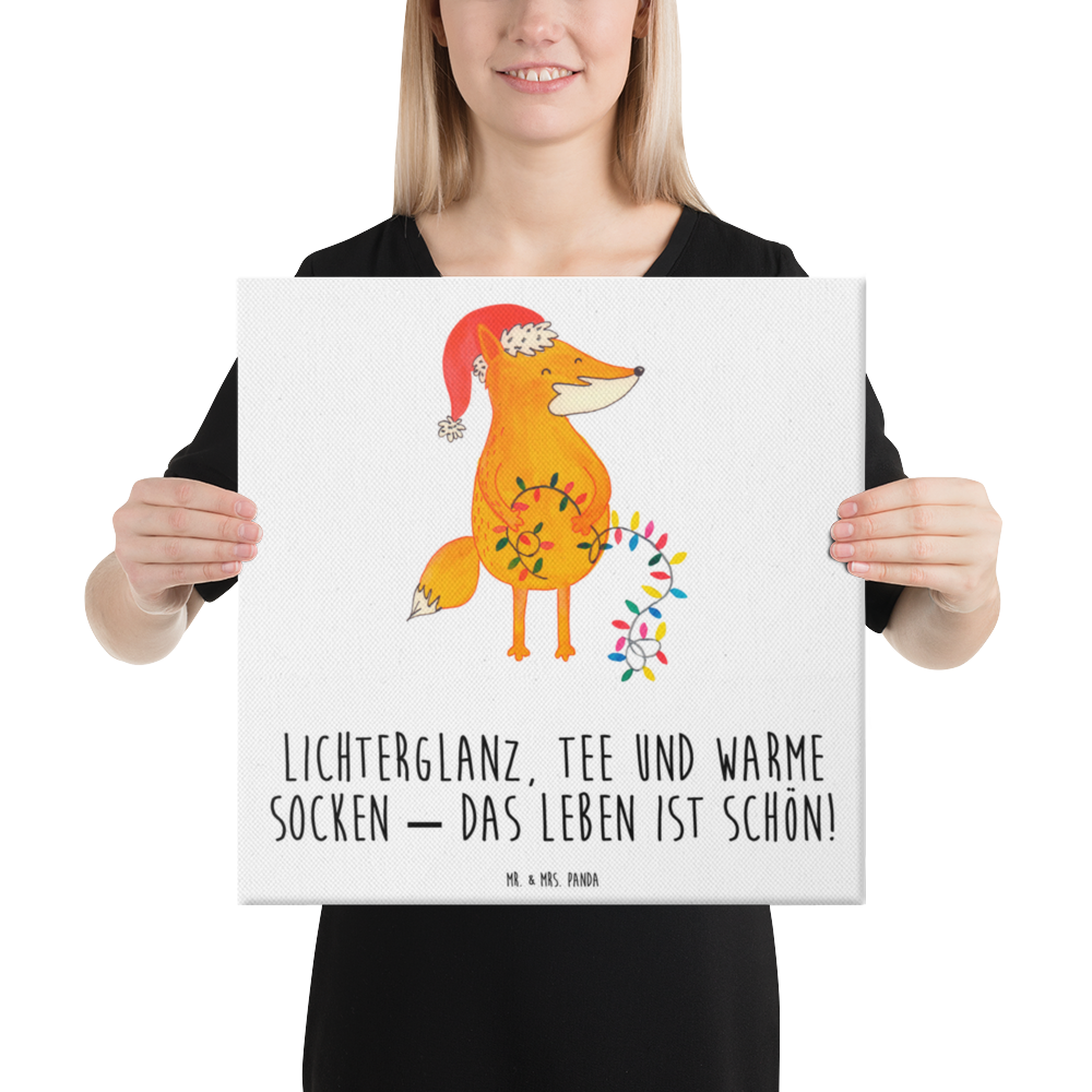 Leinwand Bild Fuchs Weihnachten Leinwand, Bild, Kunstdruck, Wanddeko, Dekoration, Winter, Weihnachten, Weihnachtsdeko, Nikolaus, Advent, Heiligabend, Wintermotiv, Fuchs, Füchse, Spruch schön, Geschenk Weihnachten, Weihnachtsmann, Weihnachtszeit