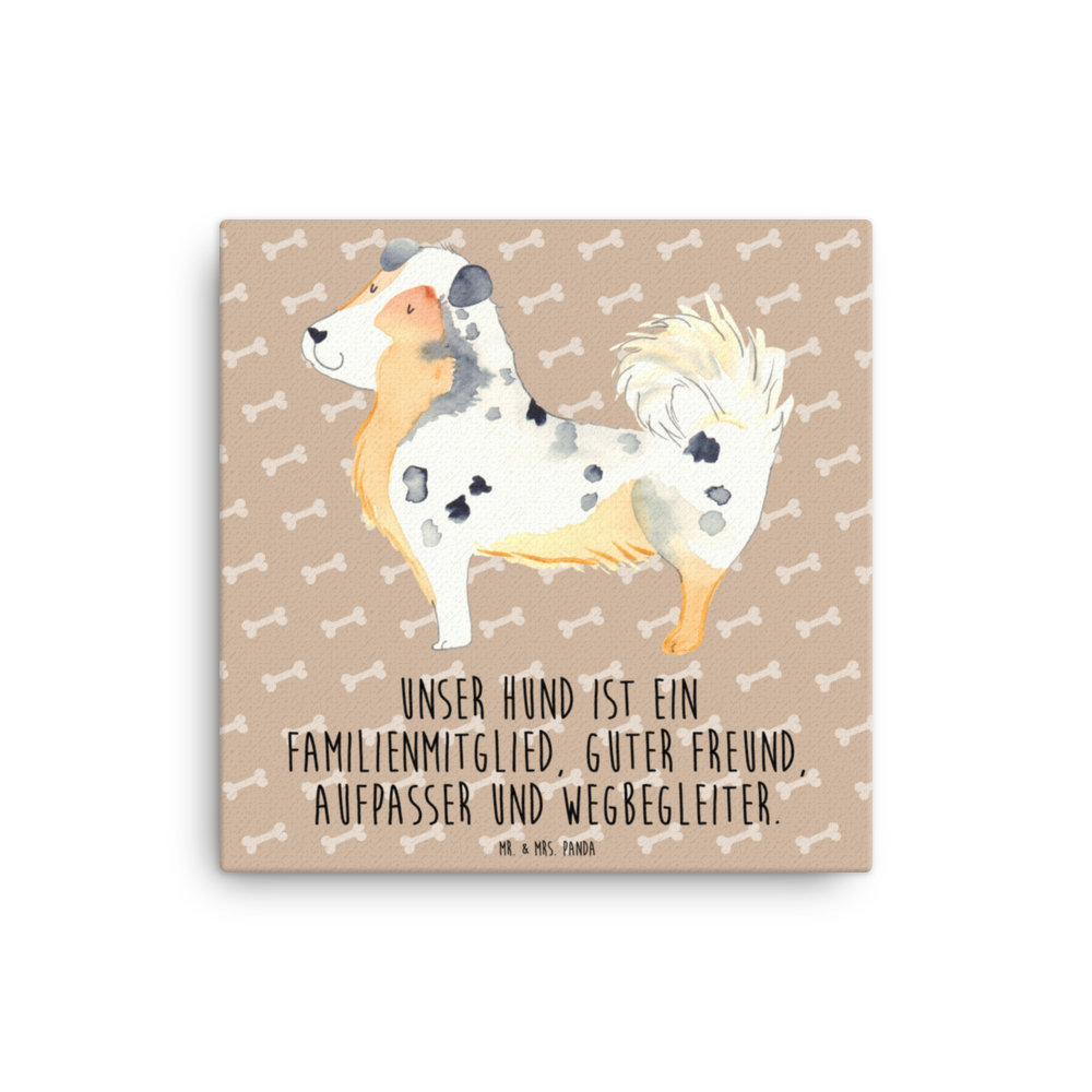 Leinwand Bild Australien Shepherd Leinwand, Bild, Kunstdruck, Wanddeko, Dekoration, Hund, Hundemotiv, Haustier, Hunderasse, Tierliebhaber, Hundebesitzer, Sprüche, Australien Shepherd, Shepherd, Hundeliebe, Familienhund, Spruch