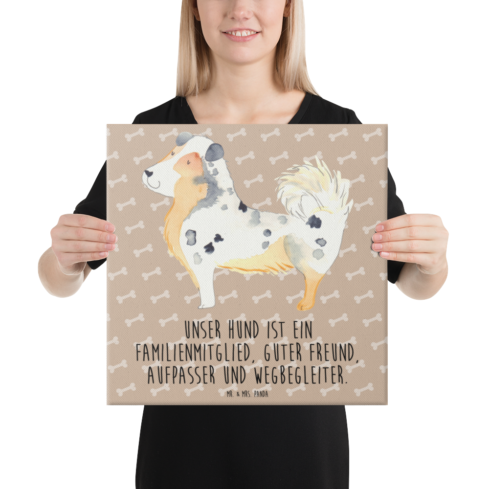 Leinwand Bild Australien Shepherd Leinwand, Bild, Kunstdruck, Wanddeko, Dekoration, Hund, Hundemotiv, Haustier, Hunderasse, Tierliebhaber, Hundebesitzer, Sprüche, Australien Shepherd, Shepherd, Hundeliebe, Familienhund, Spruch