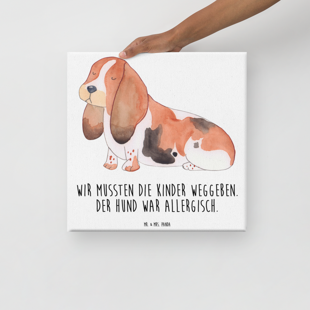 Leinwand Bild Hund Basset Hound Leinwand, Bild, Kunstdruck, Wanddeko, Dekoration, Hund, Hundemotiv, Haustier, Hunderasse, Tierliebhaber, Hundebesitzer, Sprüche, Basset Hound, Basset, Hundeliebe, kinderlos