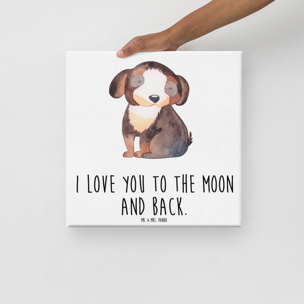 Leinwand Bild Hund entspannt Leinwand, Bild, Kunstdruck, Wanddeko, Dekoration, Hund, Hundemotiv, Haustier, Hunderasse, Tierliebhaber, Hundebesitzer, Sprüche, schwarzer Hund, Hundeliebe, Liebe, Hundeglück