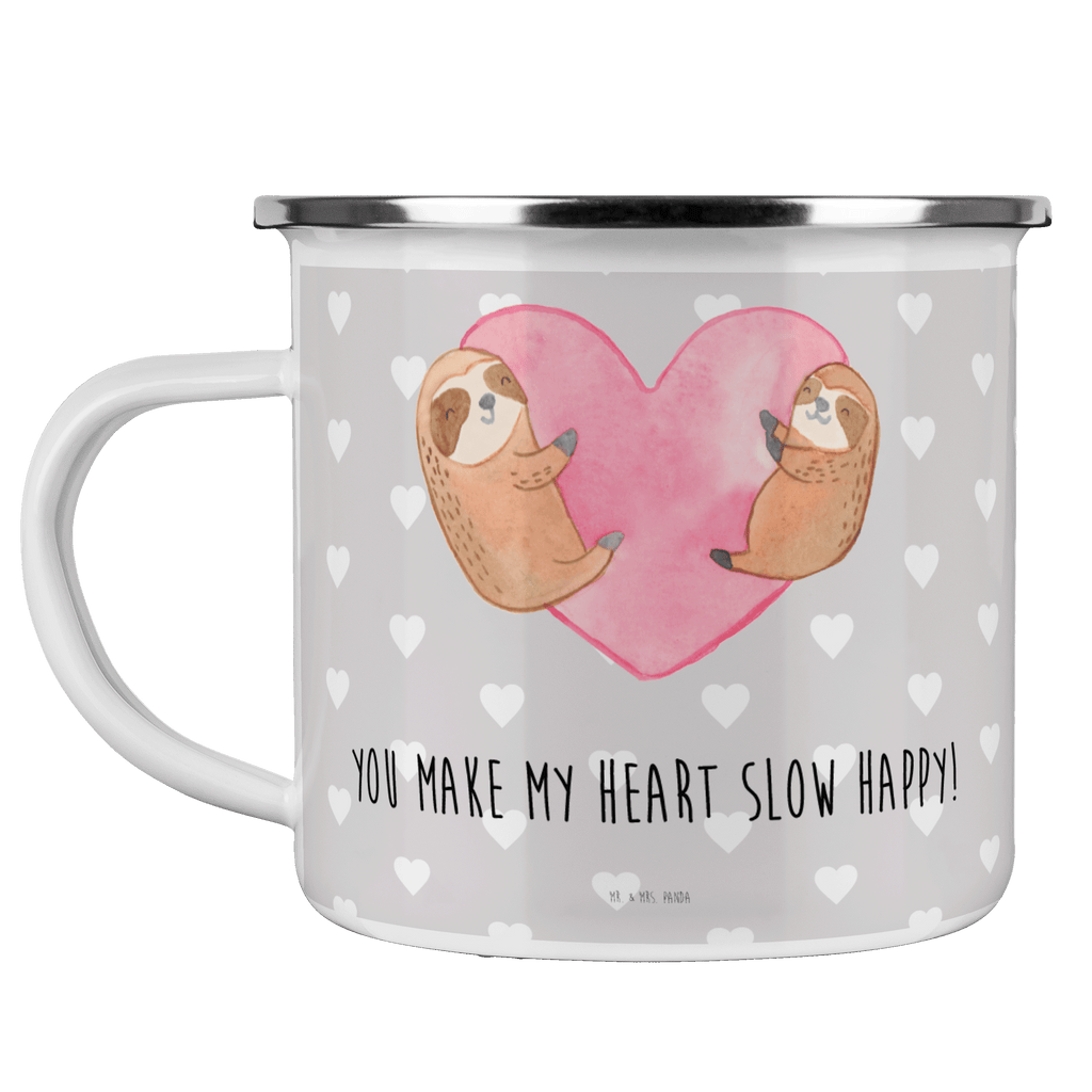 Camping Emaille Tasse Faultiere Herz Campingtasse, Trinkbecher, Metalltasse, Outdoor Tasse, Emaille Trinkbecher, Blechtasse Outdoor, Emaille Campingbecher, Edelstahl Trinkbecher, Metalltasse für Camping, Kaffee Blechtasse, Camping Tasse Metall, Liebe, Partner, Freund, Freundin, Ehemann, Ehefrau, Heiraten, Verlobung, Heiratsantrag, Liebesgeschenk, Jahrestag, Hocheitstag, Valentinstag, Geschenk für Frauen, Hochzeitstag, Mitbringsel, Geschenk für Freundin, Geschenk für Partner, Liebesbeweis, für Männer, für Ehemann