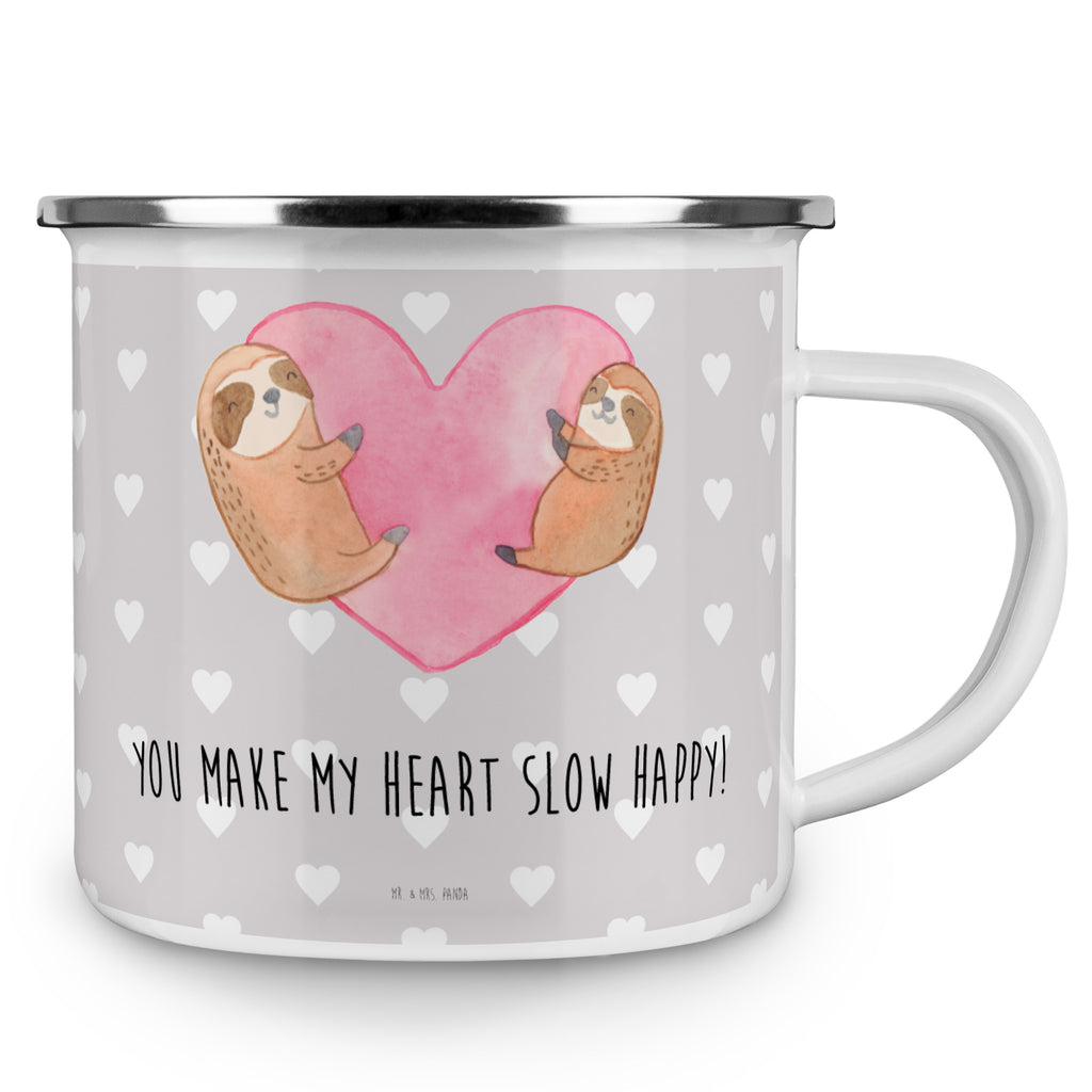 Camping Emaille Tasse Faultiere Herz Campingtasse, Trinkbecher, Metalltasse, Outdoor Tasse, Emaille Trinkbecher, Blechtasse Outdoor, Emaille Campingbecher, Edelstahl Trinkbecher, Metalltasse für Camping, Kaffee Blechtasse, Camping Tasse Metall, Liebe, Partner, Freund, Freundin, Ehemann, Ehefrau, Heiraten, Verlobung, Heiratsantrag, Liebesgeschenk, Jahrestag, Hocheitstag, Valentinstag, Geschenk für Frauen, Hochzeitstag, Mitbringsel, Geschenk für Freundin, Geschenk für Partner, Liebesbeweis, für Männer, für Ehemann