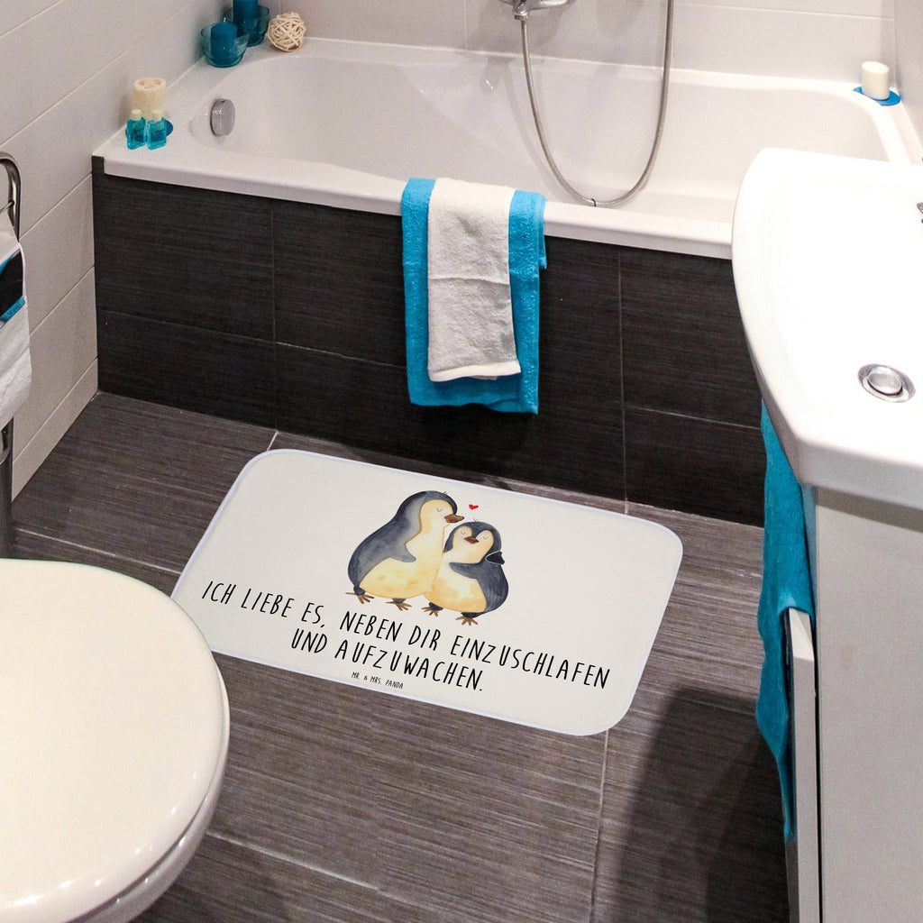 Badvorleger Pinguine Einschlafen Badematte, Badteppich, Duschvorleger, Badezimmerteppich, Badezimmermatte, Badvorleger, Duschmatte, Duschteppich, Liebe, Partner, Freund, Freundin, Ehemann, Ehefrau, Heiraten, Verlobung, Heiratsantrag, Liebesgeschenk, Jahrestag, Hocheitstag, Valentinstag, Geschenk für Frauen, Hochzeitstag, Mitbringsel, Geschenk für Freundin, Geschenk für Partner, Liebesbeweis, für Männer, für Ehemann