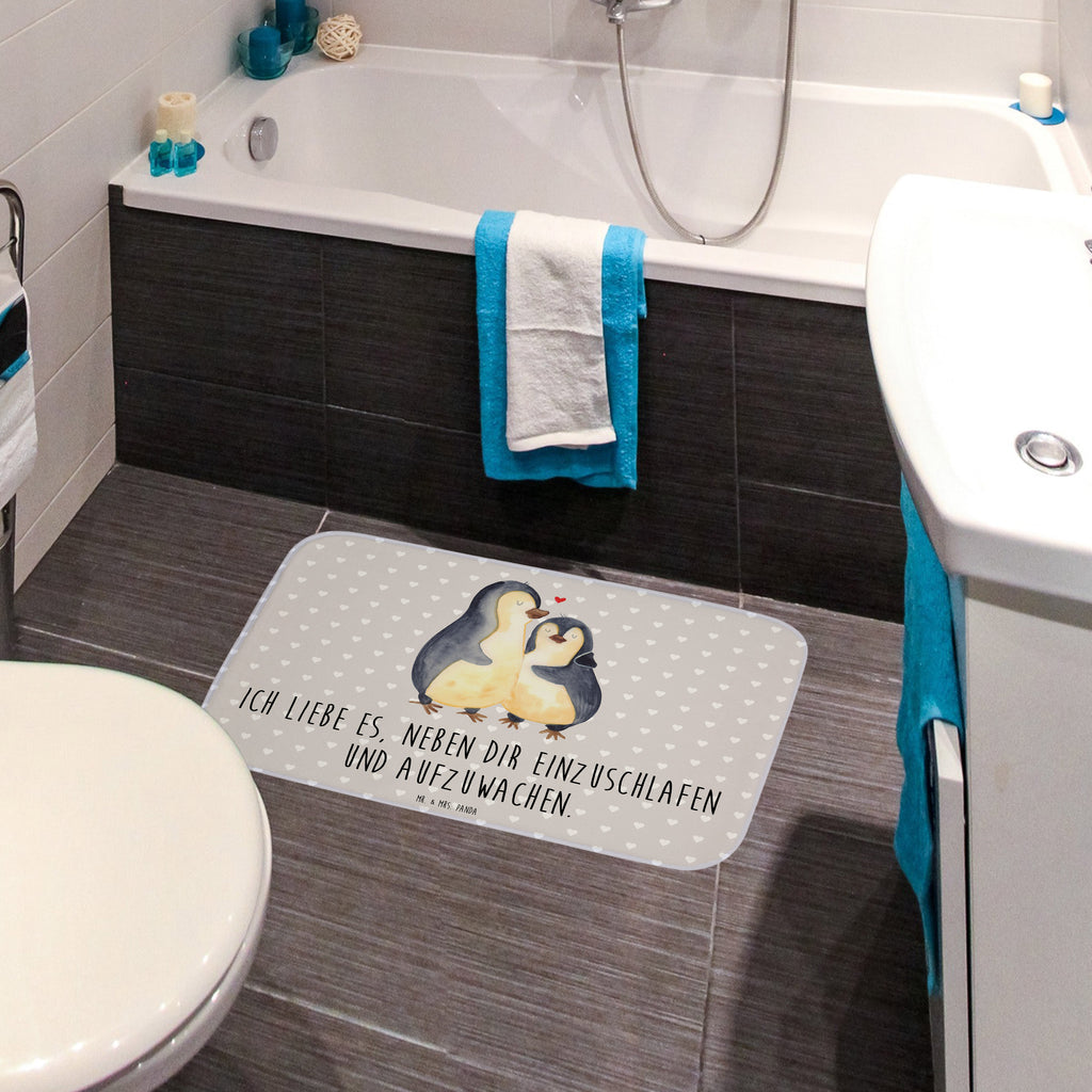 Badvorleger Pinguine Einschlafen Badematte, Badteppich, Duschvorleger, Badezimmerteppich, Badezimmermatte, Badvorleger, Duschmatte, Duschteppich, Liebe, Partner, Freund, Freundin, Ehemann, Ehefrau, Heiraten, Verlobung, Heiratsantrag, Liebesgeschenk, Jahrestag, Hocheitstag, Valentinstag, Geschenk für Frauen, Hochzeitstag, Mitbringsel, Geschenk für Freundin, Geschenk für Partner, Liebesbeweis, für Männer, für Ehemann