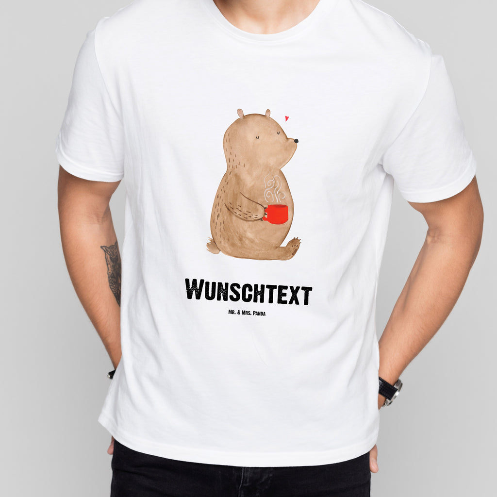 Größe XL Personalisiertes T-Shirt Bär Morgenkaffee T-Shirt Personalisiert, T-Shirt mit Namen, T-Shirt mit Aufruck, Männer, Frauen, Liebe, Partner, Freund, Freundin, Ehemann, Ehefrau, Heiraten, Verlobung, Heiratsantrag, Liebesgeschenk, Jahrestag, Hocheitstag, Valentinstag, Geschenk für Frauen, Hochzeitstag, Mitbringsel, Geschenk für Freundin, Geschenk für Partner, Liebesbeweis, für Männer, für Ehemann