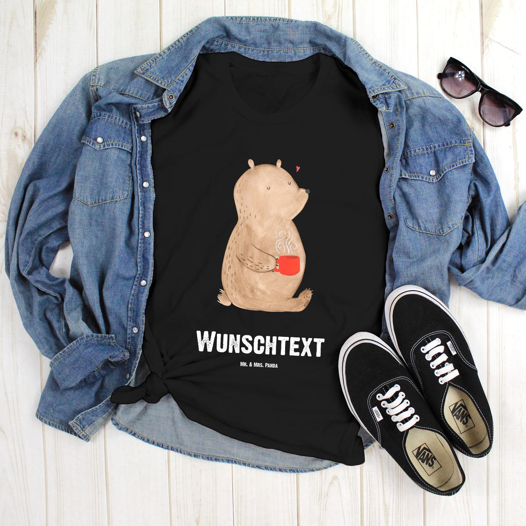 Größe XL Personalisiertes T-Shirt Bär Morgenkaffee T-Shirt Personalisiert, T-Shirt mit Namen, T-Shirt mit Aufruck, Männer, Frauen, Liebe, Partner, Freund, Freundin, Ehemann, Ehefrau, Heiraten, Verlobung, Heiratsantrag, Liebesgeschenk, Jahrestag, Hocheitstag, Valentinstag, Geschenk für Frauen, Hochzeitstag, Mitbringsel, Geschenk für Freundin, Geschenk für Partner, Liebesbeweis, für Männer, für Ehemann