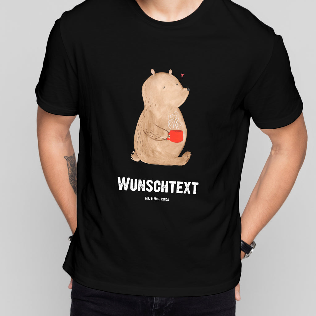 Größe XL Personalisiertes T-Shirt Bär Morgenkaffee T-Shirt Personalisiert, T-Shirt mit Namen, T-Shirt mit Aufruck, Männer, Frauen, Liebe, Partner, Freund, Freundin, Ehemann, Ehefrau, Heiraten, Verlobung, Heiratsantrag, Liebesgeschenk, Jahrestag, Hocheitstag, Valentinstag, Geschenk für Frauen, Hochzeitstag, Mitbringsel, Geschenk für Freundin, Geschenk für Partner, Liebesbeweis, für Männer, für Ehemann