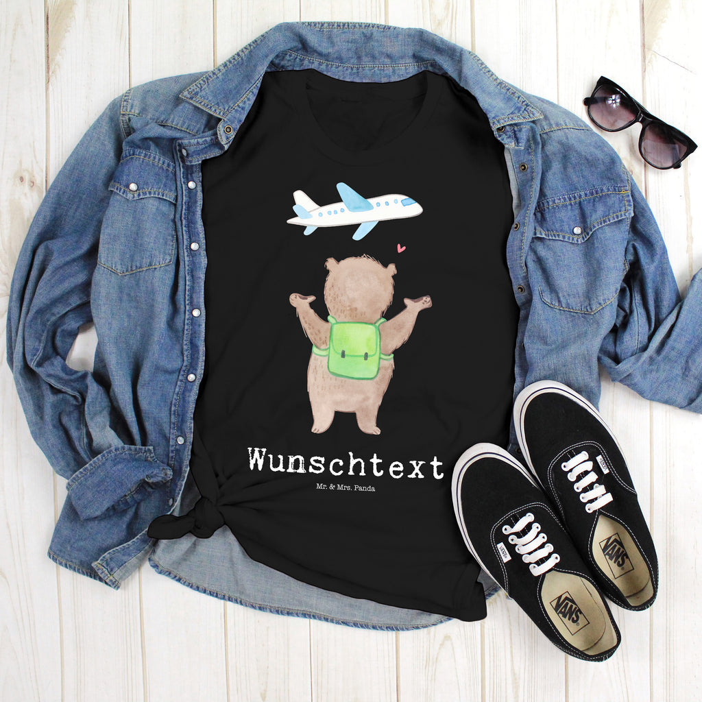 Größe XL Personalisiertes T-Shirt Bär Flugzeug T-Shirt Personalisiert, T-Shirt mit Namen, T-Shirt mit Aufruck, Männer, Frauen, Liebe, Partner, Freund, Freundin, Ehemann, Ehefrau, Heiraten, Verlobung, Heiratsantrag, Liebesgeschenk, Jahrestag, Hocheitstag, Valentinstag, Geschenk für Frauen, Hochzeitstag, Mitbringsel, Geschenk für Freundin, Geschenk für Partner, Liebesbeweis, für Männer, für Ehemann