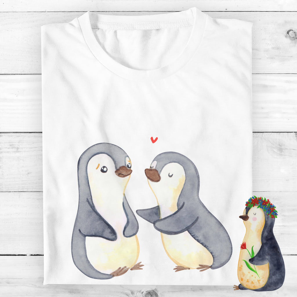 Größe XXL Personalisiertes T-Shirt Pinguine trösten T-Shirt Personalisiert, T-Shirt mit Namen, T-Shirt mit Aufruck, Männer, Frauen, Wunschtext, Bedrucken, Liebe, Partner, Freund, Freundin, Ehemann, Ehefrau, Heiraten, Verlobung, Heiratsantrag, Liebesgeschenk, Jahrestag, Hocheitstag, Valentinstag, Geschenk für Frauen, Hochzeitstag, Mitbringsel, Geschenk für Freundin, Geschenk für Partner, Liebesbeweis, für Männer, für Ehemann