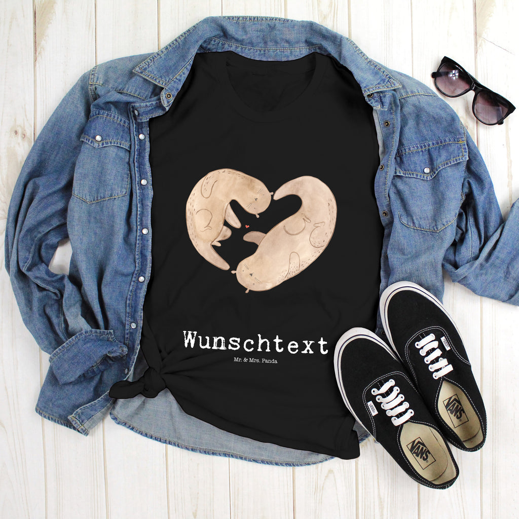 Größe XXL Personalisiertes T-Shirt Otter Valentine T-Shirt Personalisiert, T-Shirt mit Namen, T-Shirt mit Aufruck, Männer, Frauen, Wunschtext, Bedrucken, Liebe, Partner, Freund, Freundin, Ehemann, Ehefrau, Heiraten, Verlobung, Heiratsantrag, Liebesgeschenk, Jahrestag, Hocheitstag, Valentinstag, Geschenk für Frauen, Hochzeitstag, Mitbringsel, Geschenk für Freundin, Geschenk für Partner, Liebesbeweis, für Männer, für Ehemann