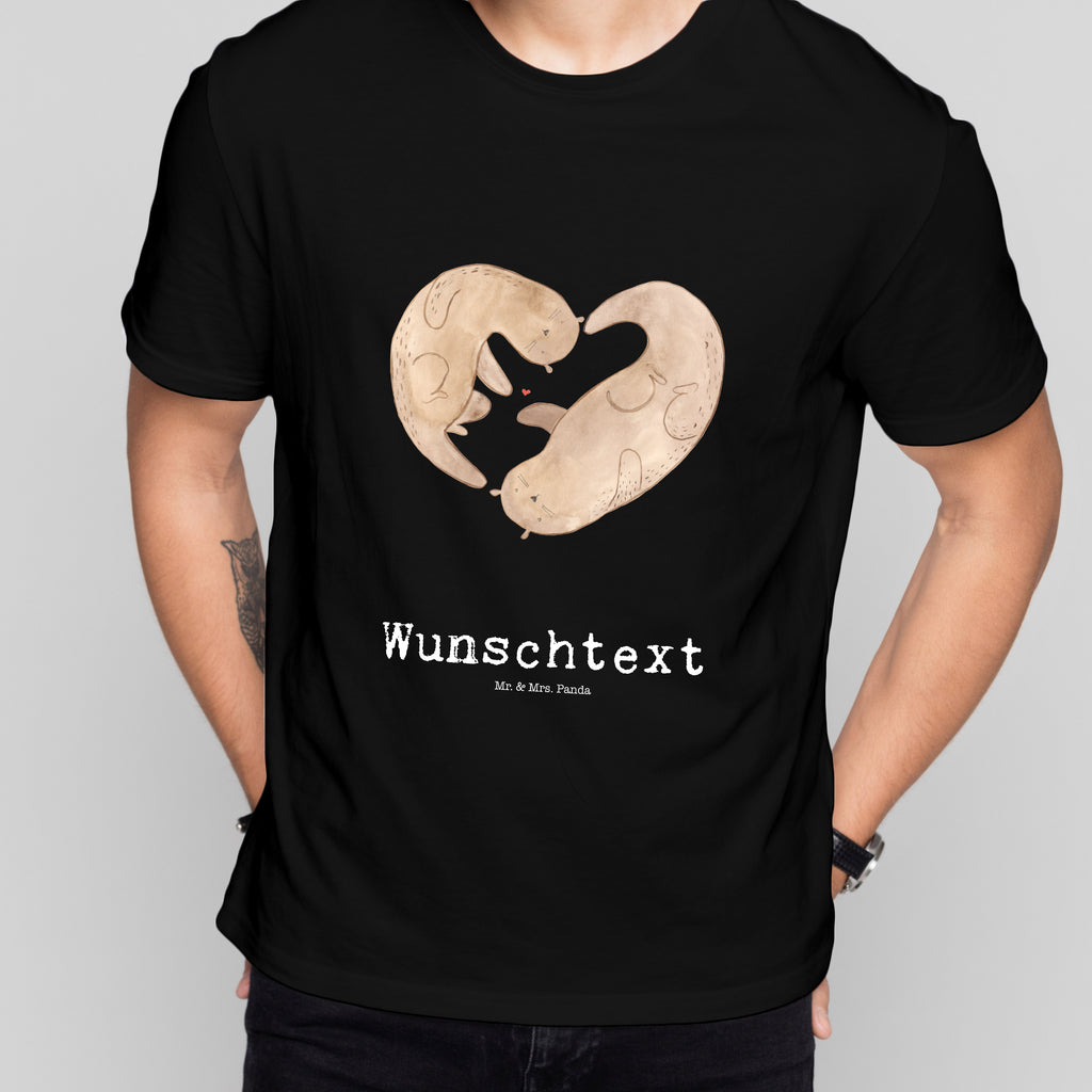 Größe XXL Personalisiertes T-Shirt Otter Valentine T-Shirt Personalisiert, T-Shirt mit Namen, T-Shirt mit Aufruck, Männer, Frauen, Wunschtext, Bedrucken, Liebe, Partner, Freund, Freundin, Ehemann, Ehefrau, Heiraten, Verlobung, Heiratsantrag, Liebesgeschenk, Jahrestag, Hocheitstag, Valentinstag, Geschenk für Frauen, Hochzeitstag, Mitbringsel, Geschenk für Freundin, Geschenk für Partner, Liebesbeweis, für Männer, für Ehemann