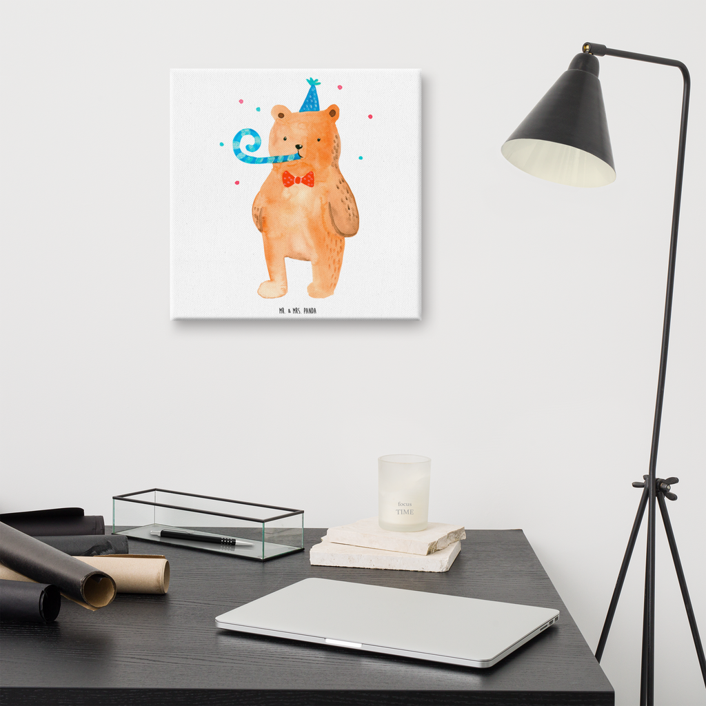 Leinwand Bild Birthday Bär Leinwand, Bild, Kunstdruck, Wanddeko, Dekoration, Bär, Teddy, Teddybär, Happy Birthday, Alles Gute, Glückwunsch, Geburtstag