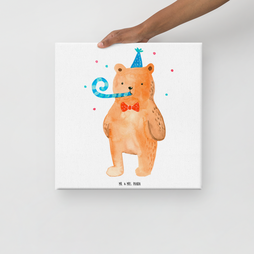 Leinwand Bild Birthday Bär Leinwand, Bild, Kunstdruck, Wanddeko, Dekoration, Bär, Teddy, Teddybär, Happy Birthday, Alles Gute, Glückwunsch, Geburtstag
