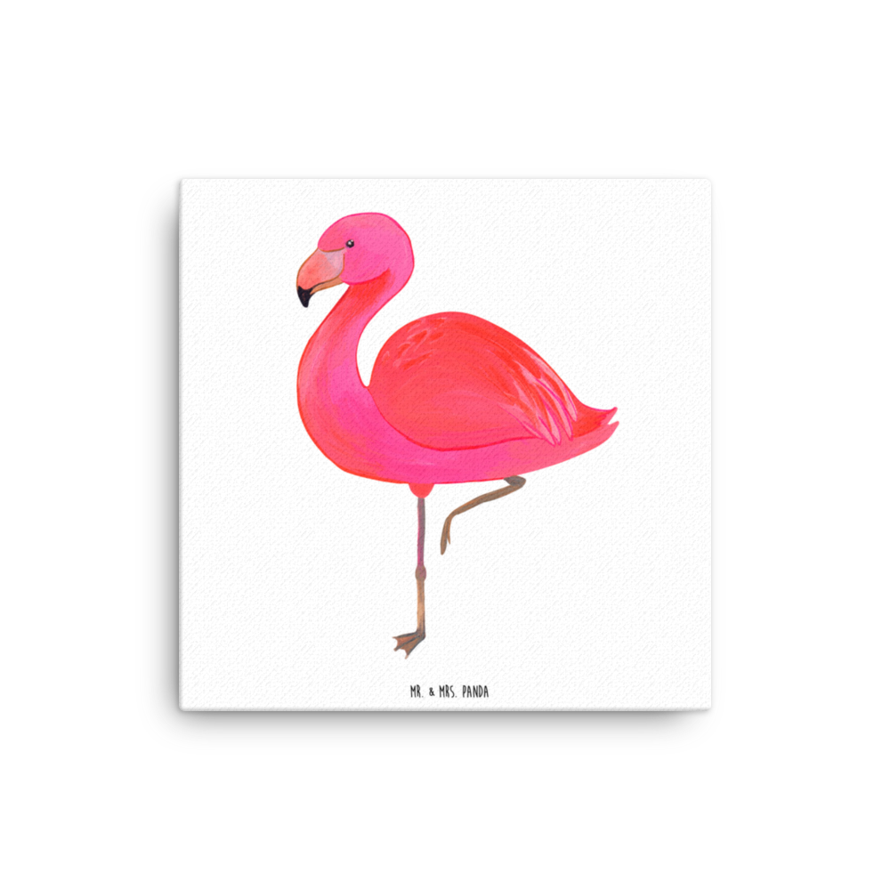 Leinwand Bild Flamingo classic Leinwand, Bild, Kunstdruck, Wanddeko, Dekoration, Flamingo, Einzigartig, Selbstliebe, Stolz, ich, für mich, Spruch, Freundin, Freundinnen, Außenseiter, Sohn, Tochter, Geschwister