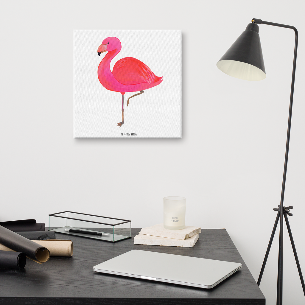 Leinwand Bild Flamingo classic Leinwand, Bild, Kunstdruck, Wanddeko, Dekoration, Flamingo, Einzigartig, Selbstliebe, Stolz, ich, für mich, Spruch, Freundin, Freundinnen, Außenseiter, Sohn, Tochter, Geschwister