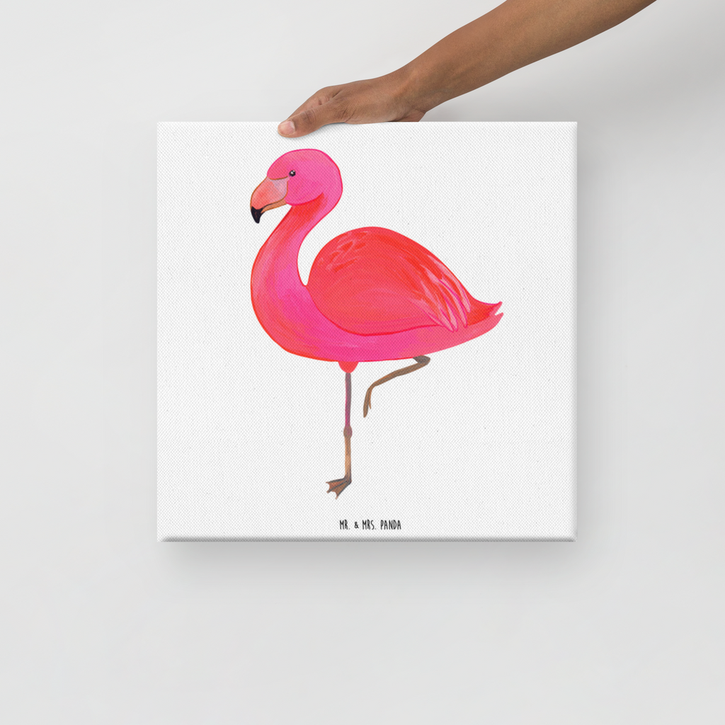 Leinwand Bild Flamingo classic Leinwand, Bild, Kunstdruck, Wanddeko, Dekoration, Flamingo, Einzigartig, Selbstliebe, Stolz, ich, für mich, Spruch, Freundin, Freundinnen, Außenseiter, Sohn, Tochter, Geschwister